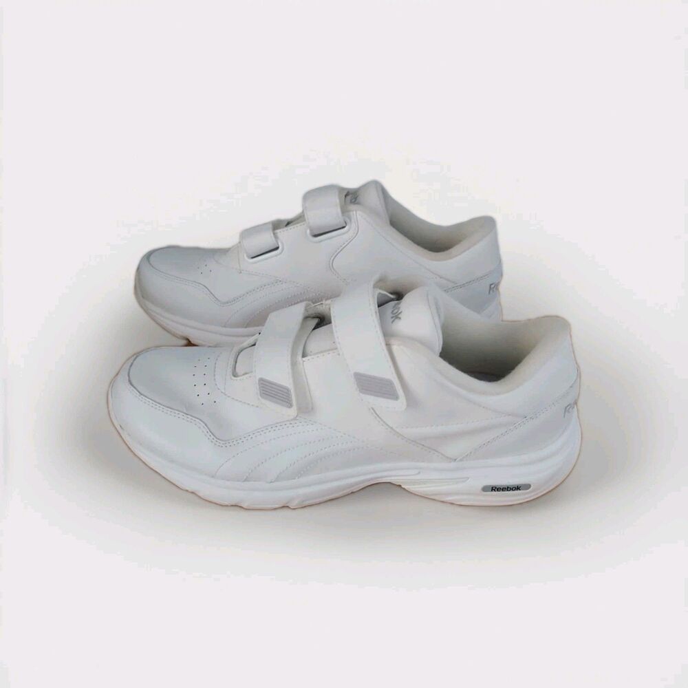 Reebok White Hook & Loop Women's Sneakers Shoe Size 8.5